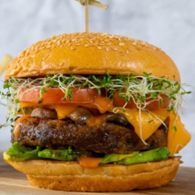 Ahimsa Burger.