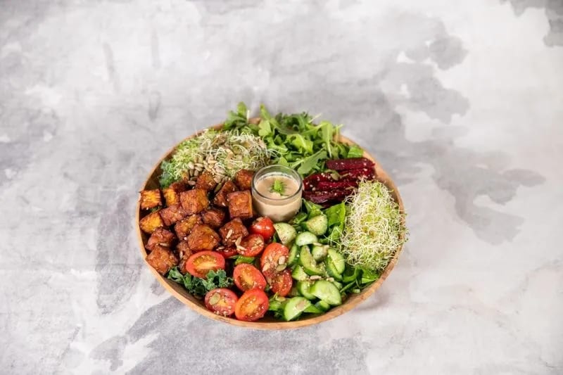 Hemp Tempeh Salad.