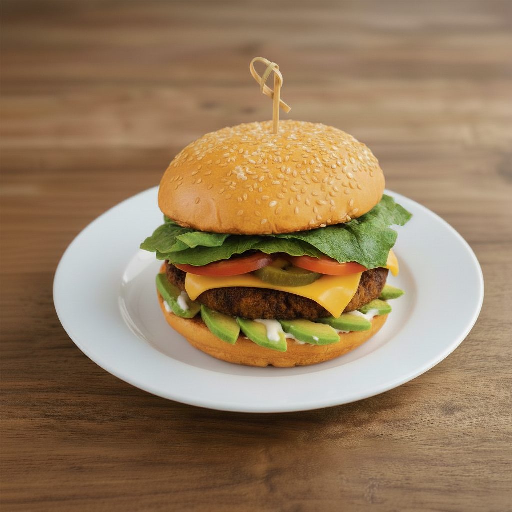 Avocado Jalapeno Cheeseburger.
