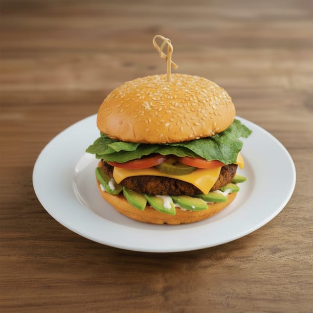 Avocado Jalapeno Cheeseburger.