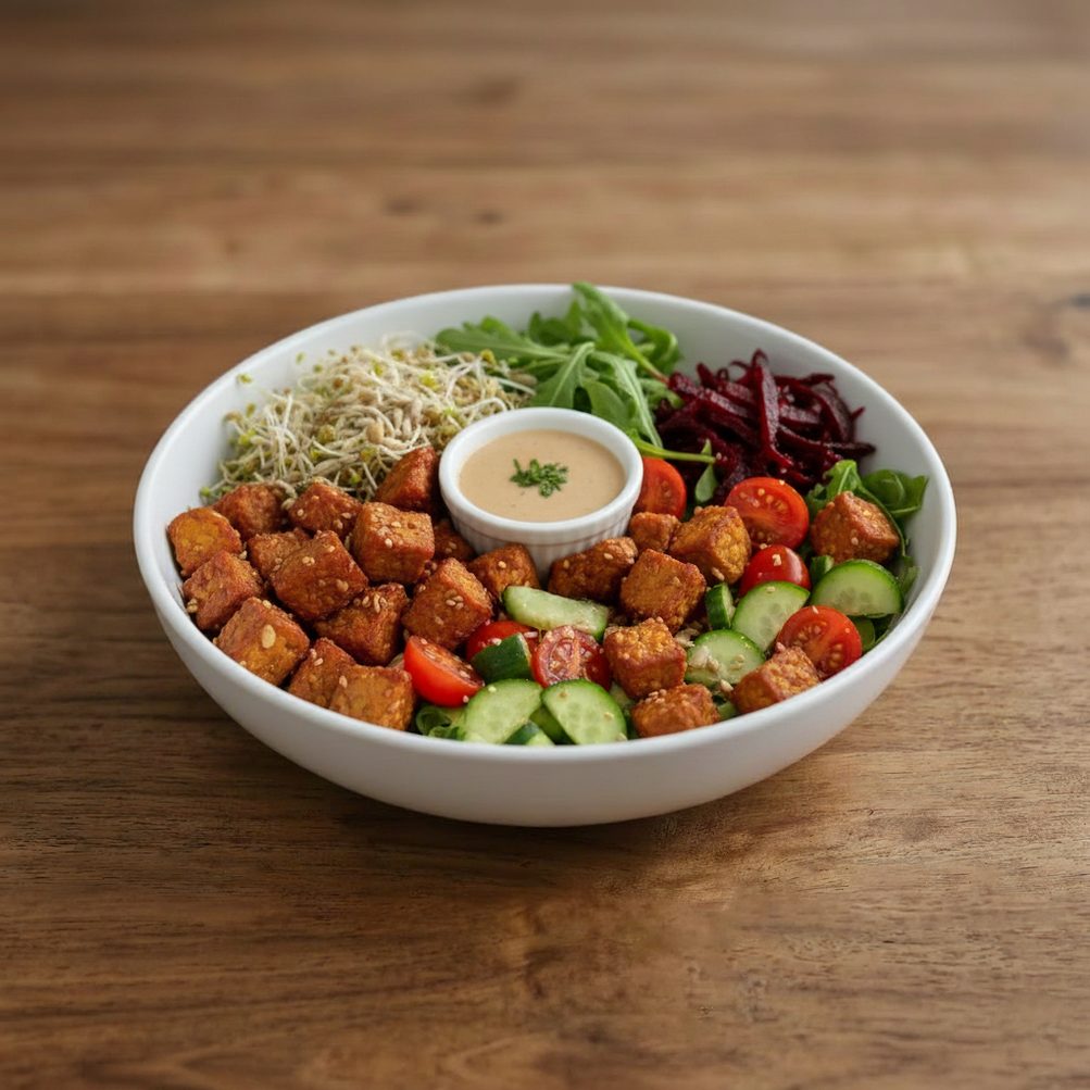 Hemp Tempeh Salad.