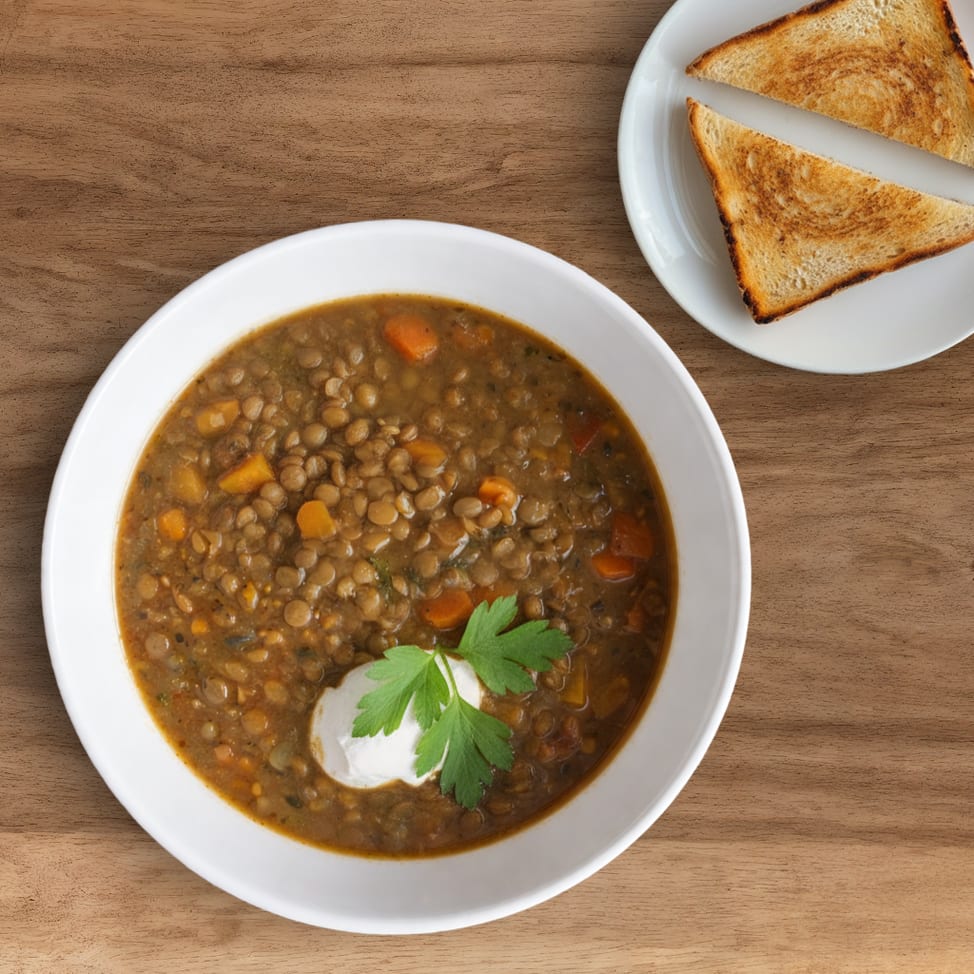 Spiced Lentil Soup.
